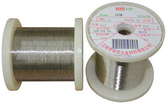 UNS N02200/ニッケル200/NS5200/N5/H02200/W-Nor.2.4060 高温アプリケーションにおける純ニッケルワイヤー